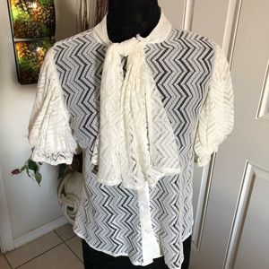 XL white blouse